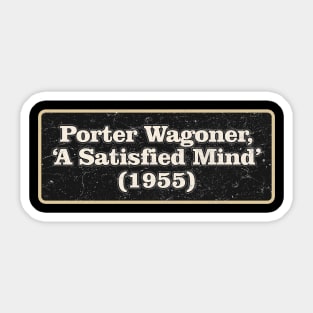 Porter Wagoner vintage #1 Sticker